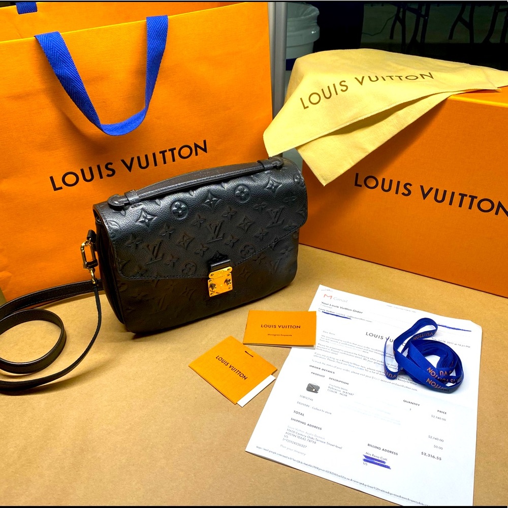 Louis Vuitton Pochette Metis noir Empreinte